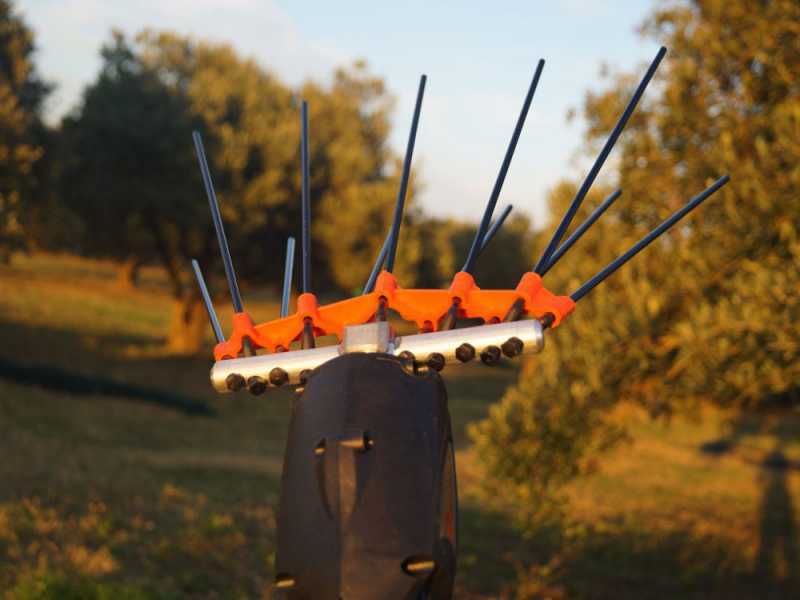 Infaco V5000P3EF - Electric Battery-powered Olive Harvester on 250 cm Fixed Pole - Backpack Battery Included