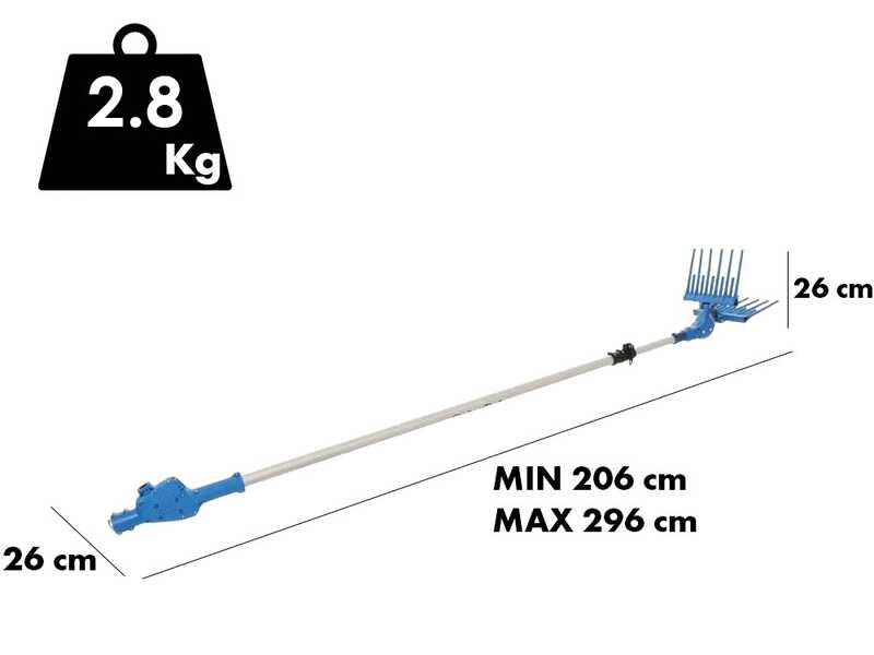 Paterlini B-Fly Electric Olive Harvester - 12 V - Telescopic alluminium shaft 206 - 296 cm