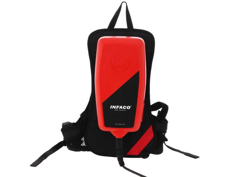 Infaco V5000P3ET - Electric Battery-powered Olive Harvester - 220-280 cm Telescopic Pole - Backpack Battery Included