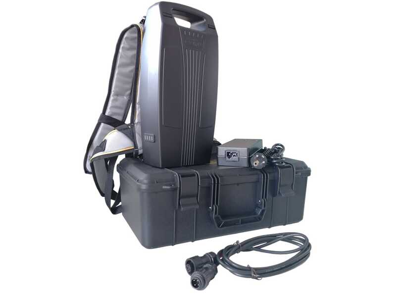 Volpi Olytech Mondial 845L - Electric Battery-powered Olive Harvester with backpack battery 44V 17.5 Ah - Telescopic Pole 210/300 cm