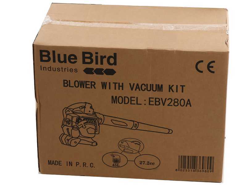 BlueBird BLV 281 2-stroke Leaf Blower - Garden Vacuum with collection bag