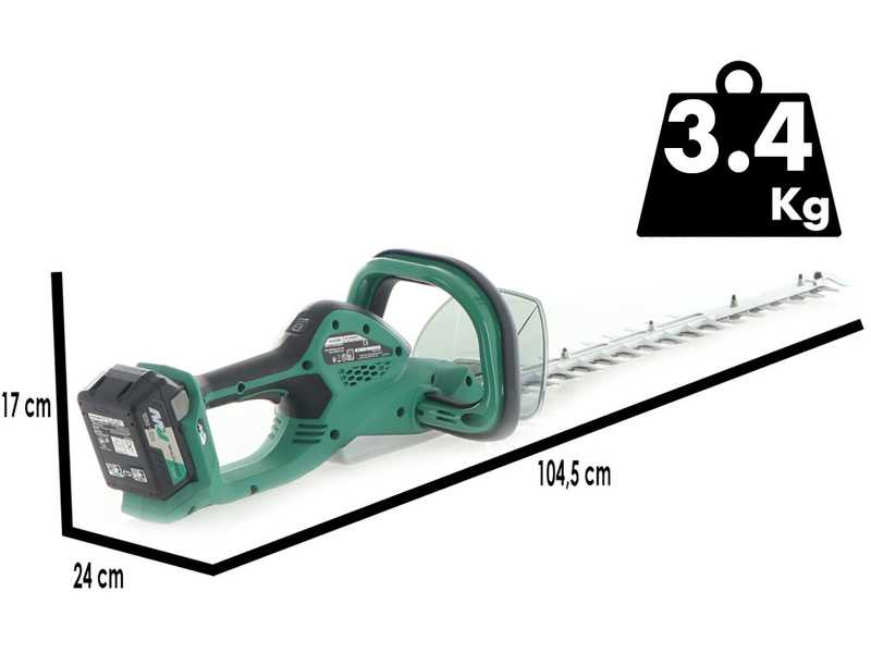 HIKOKI CH3656DA standard cordless hedge trimmer - 36V - WITHOUT BATTERIES AND CHARGERS