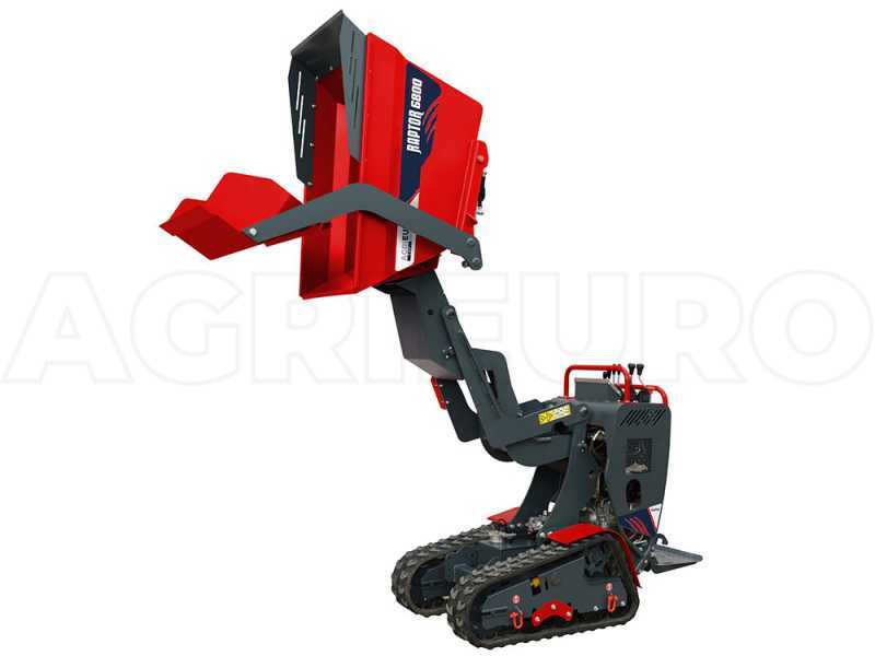 AgriEuro Top-Line RAPTOR 6800 HEDH Tracked Power Barrow - Honda GXe270 - with Loading Bucket