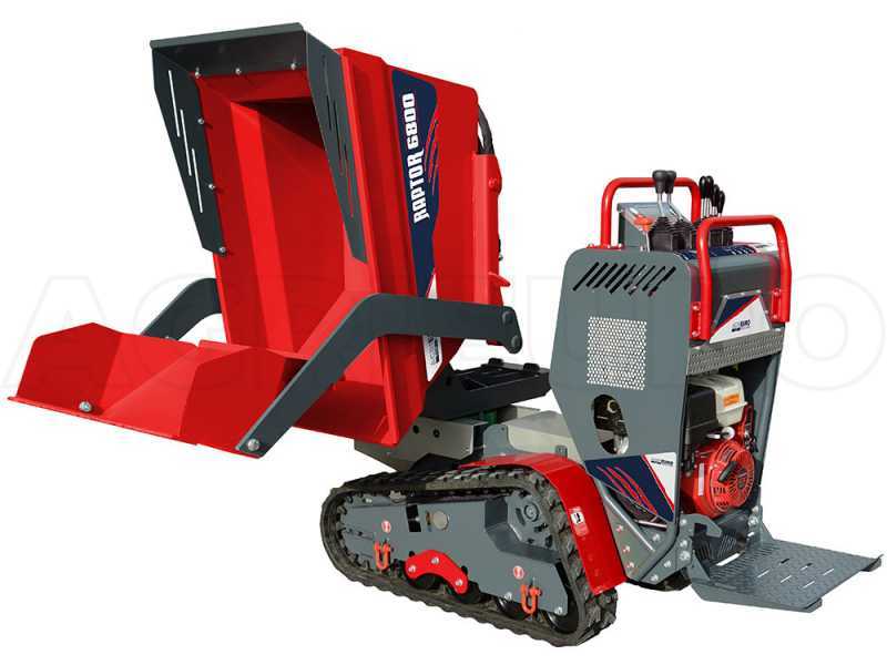 AgriEuro Top-Line RAPTOR 6800 HEDT 4.0 Tracked Power Barrow - Honda GXe270 - with Loading Bucket