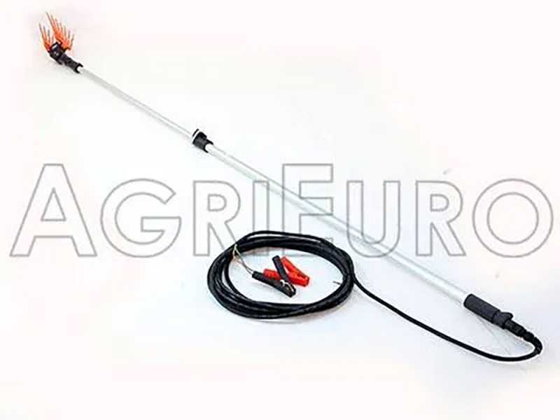 TecnoVIR Olivir - Electric Battery-powered Olive Harvester - 120-200 cm Aluminium Telescopic Pole 