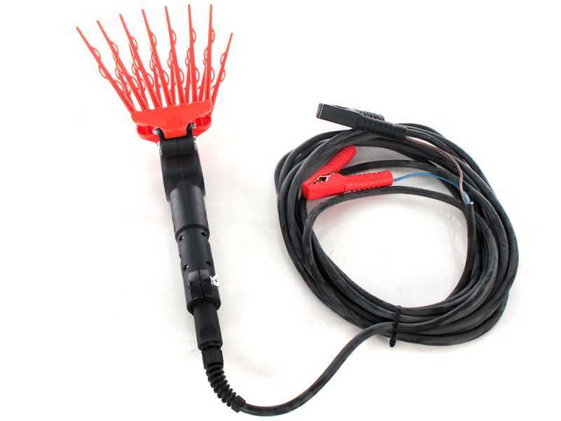 TecnoVIR Olivir - 185-330 cm Electric Battery-powered Olive Harvester - Aluminium Telescopic Pole