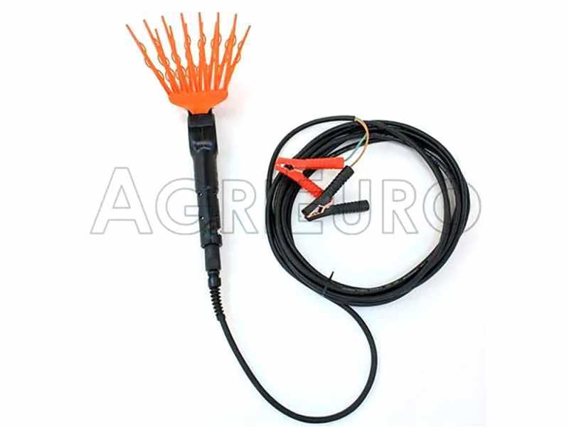 TecnoVIR Olivir - Electric Battery-powered Olive Harvester - 200 cm Olive Shaker with Fixed Pole