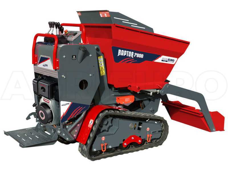 AgriEuro Top-Line RAPTOR 7800 YED Tracked Power Barrow - Yanmar L100E - with Loading Bucket
