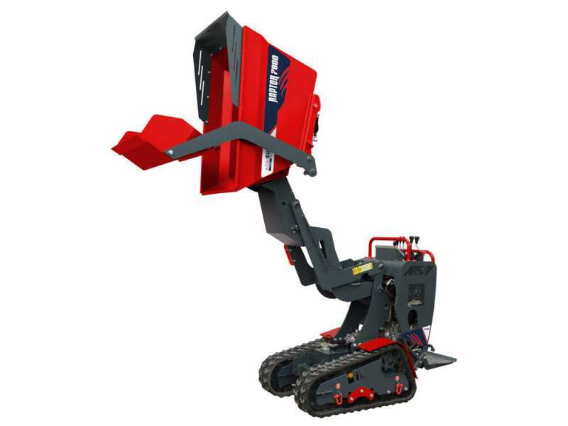 AgriEuro Top-Line RAPTOR 7800 HEDH Tracked Power Barrow - Honda GXe390 - with Loading Bucket