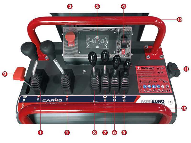 AgriEuro Top-Line RAPTOR 7800 HEDH Tracked Power Barrow - Honda GXe390 - with Loading Bucket