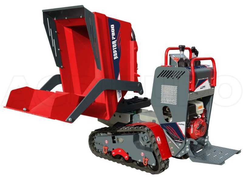 AgriEuro Top-Line RAPTOR 7800 HEDT 4.0 Tracked Power Barrow - Honda GXe390 - with Loading Bucket