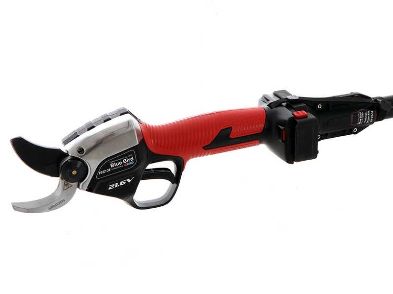 BlueBird PS 22-38 Electric Battery-operated Pruning Shears on extension pole - 21.6V - 2.5Ah - 38mm Cutting diameter