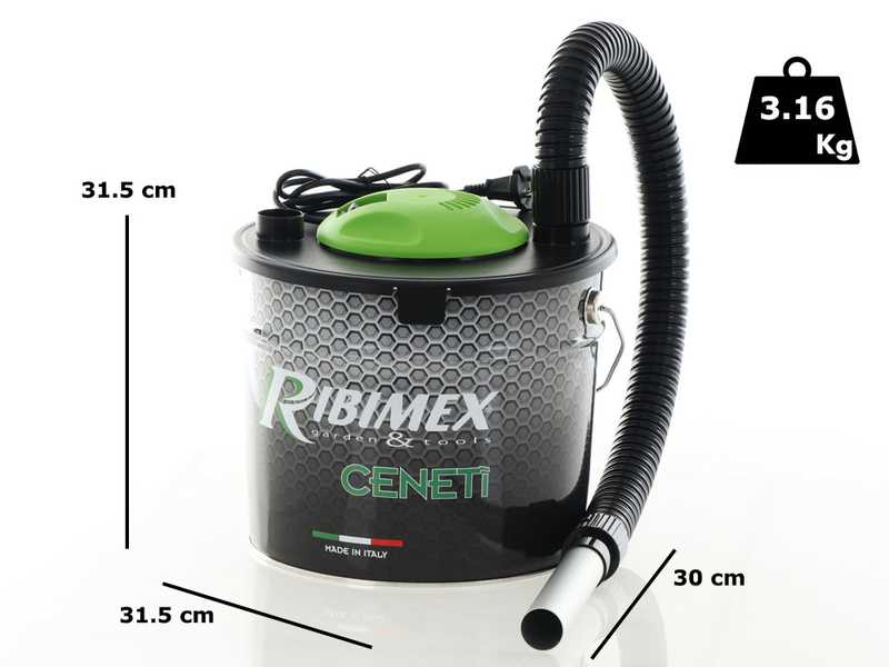 Ribimex Ceneti - Small Canister Ash Vacuum - 15L