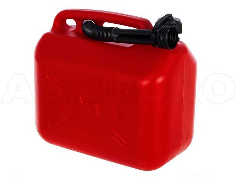 Professional 10 lt plastic fuel tank with flexible spout