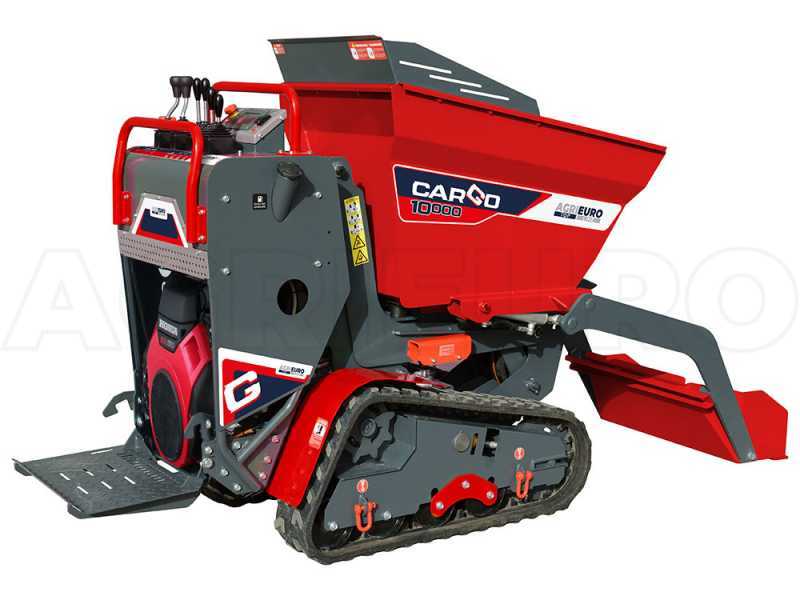 AgriEuro Top-Line CARGO L 10000 HED 4.0 Tracked Power Barrow - Honda GXe630 - with Loading Bucket