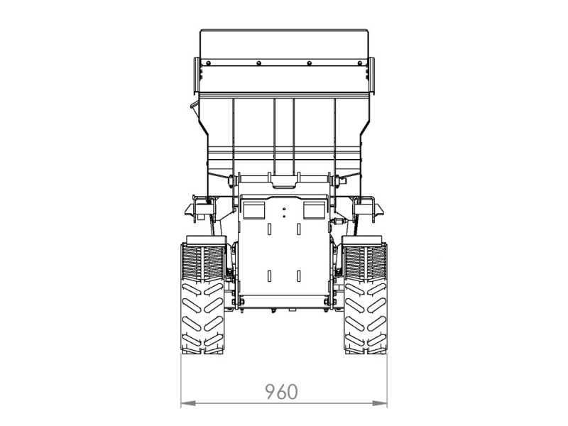 AgriEuro Top-Line CARGO L 10000 HED 4.0 Tracked Power Barrow - Honda GXe630 - with Loading Bucket + Cement Mixer