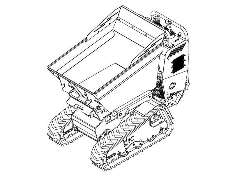 AgriEuro Top-Line CARGO L 10000 HEDT 4.0 Tracked Power Barrow - Honda GXe630 - with Loading Bucket