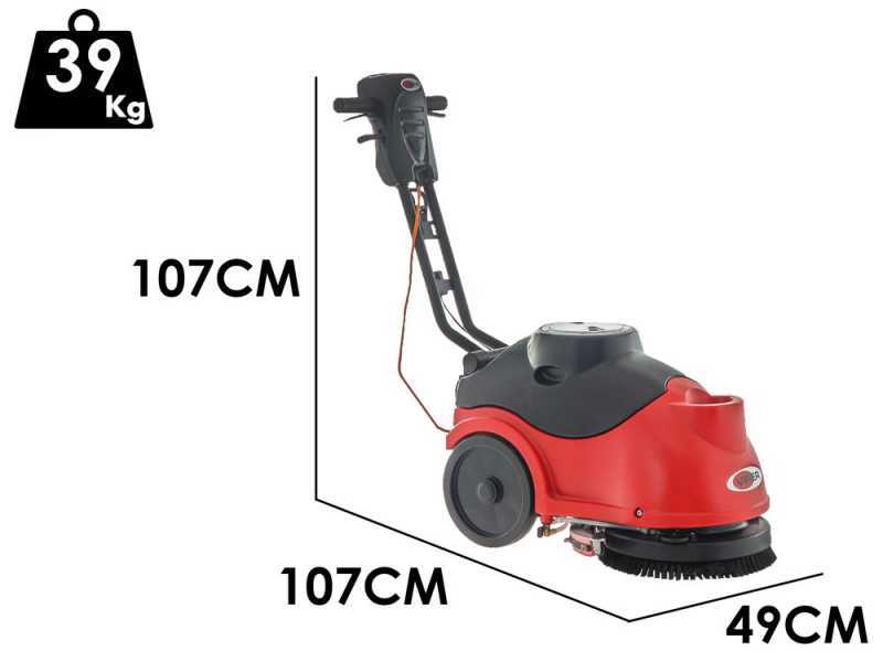 Nilfisk Viper AS 380/15C - Electric floor washer - 3 in 1: Wash, dry and vacuum