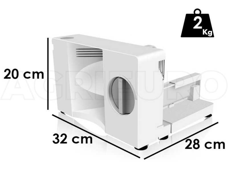 R.G.V. Ausonia Smarty 170 - Foldable Meat Slicer
