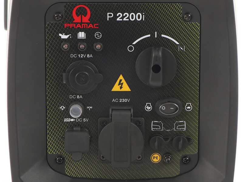 Pramac P2200i - 2.1 kW Silenced Inverter Power Generator - DC 1.9 kW Single-phase