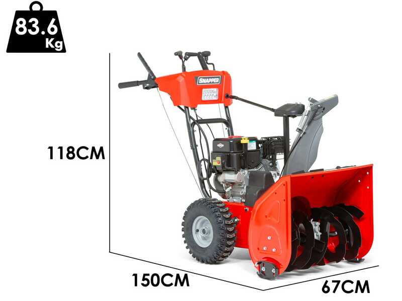 Snapper M1024E - Petrol Snowplough - B&amp;S 950 Snow
