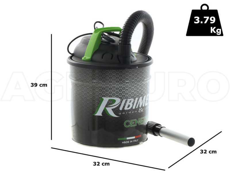 Ribimex Cenerill  - Ash Drum Vacuum Cleaner - 18 L
