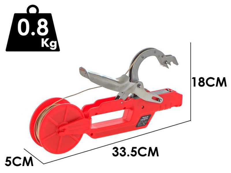 GeoTech TM-EL03 Battery-powered Electric Tying Machine for Vineyards - 7.2V 2Ah