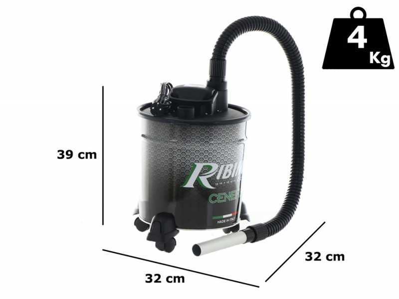 Ribimex Ceneflame - Ash Vacuum Cleaner - 1200 W - 18 L