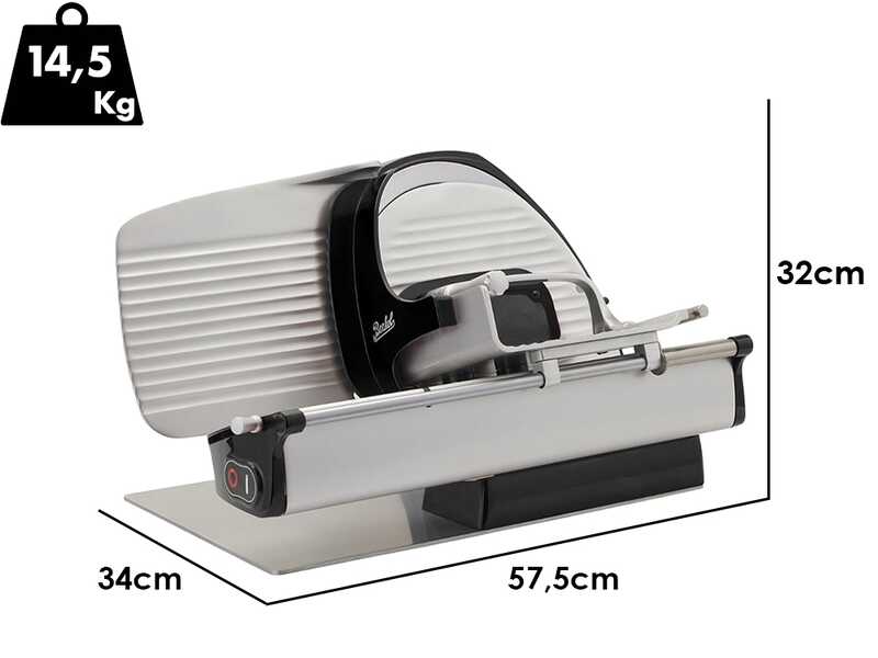 BERKEL Home Line Plus 250 Black - Meat Slicer with 250 mm blade