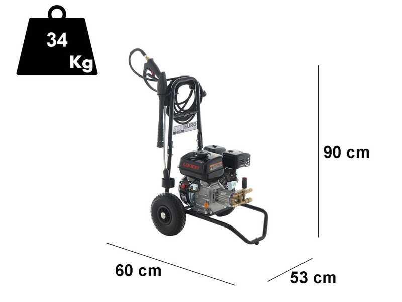 AgriEuro Top-Line CXD 10/220 Petrol Pressure Washer - Loncin G200F engine
