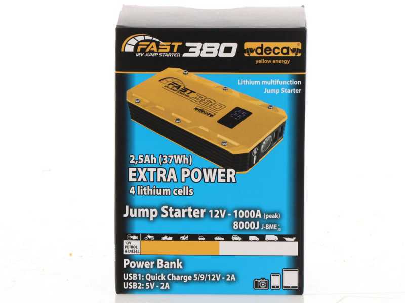 Deca Fast 380 Multifunctional Portable Starter and Power Bank