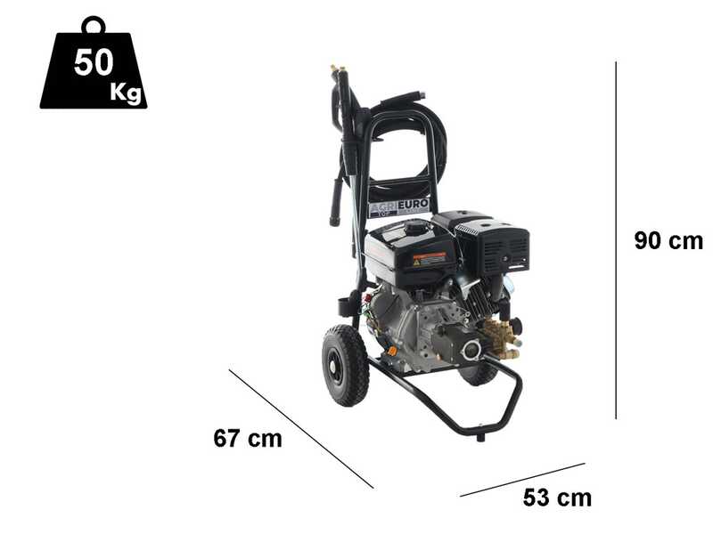 AgriEuro Top-Line EWD-K 15/310 Petrol Pressure Washer &ndash; Loncin G390F Engine