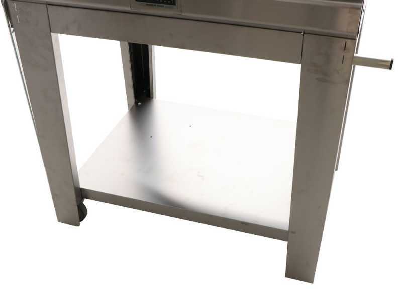 Fontana Mangiafuoco Rosso - Outdoor Wood-fired Oven with Cart