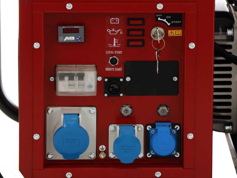 MOSA GE 10000 HZDM - 9 kW diesel generator - Continuous 8.1 kW Single-phase - Hatz 1D90 engine