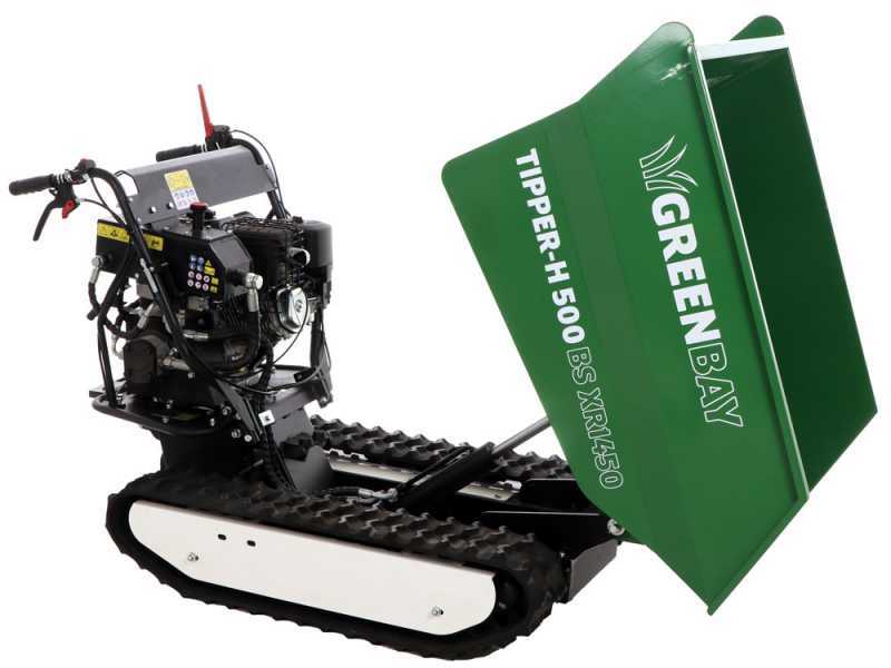 GreenBay Tipper-H 500 Dumper Tracked Power Barrow - BS XR1450 Engine - Hydraulic body