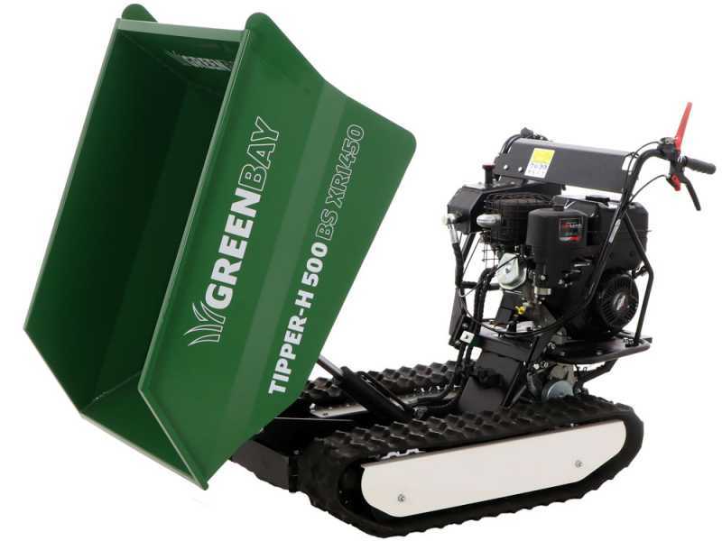 GreenBay Tipper-H 500 Dumper Tracked Power Barrow - BS XR1450 Engine - Hydraulic body