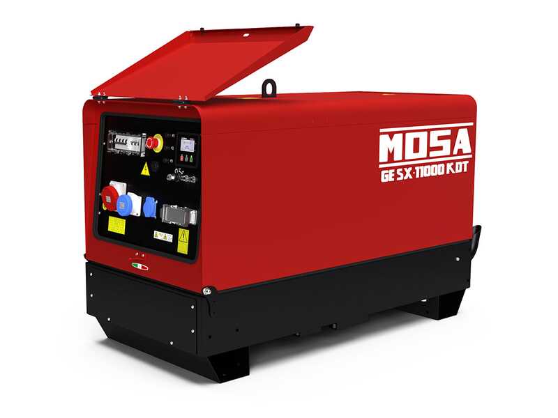 MOSA GE SX-11000 KDT - Silenced diesel generator 8.8 kW - Continuous 8 kW Three-phase - Kohler KDW702 engine