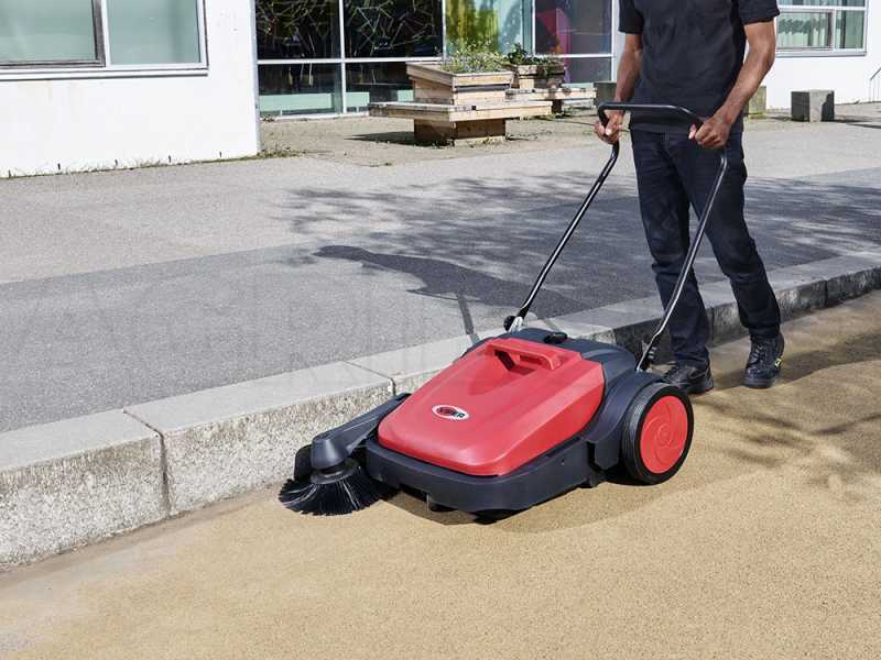 Nilfisk Viper PS480 Manual Hand Push Sweeper with collection basket