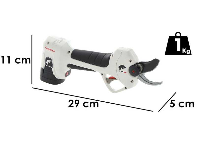 Castellari Ryno 50 Electric Pruning Shears - 2x 14.4 V - 2.5Ah