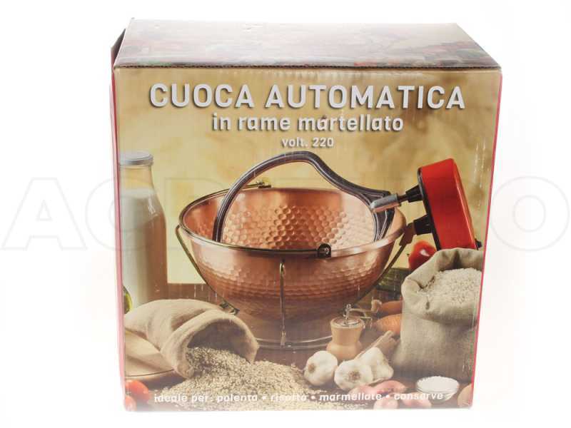 Italian Electric Polenta & Risotto Cooker – 12” Copper Pot, Works On Induction - View #6