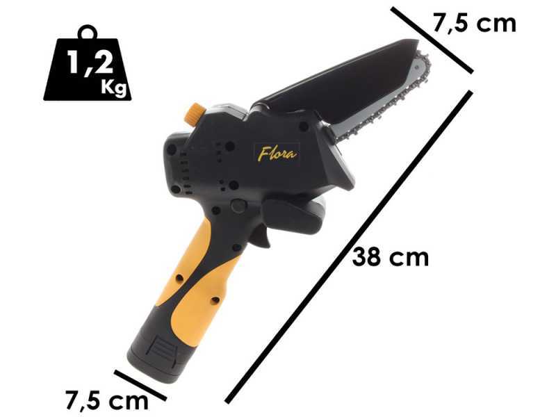 Agritec Flora PCP100A Manual Battery-powered Pruner - 2x 14,4V 2,6Ah