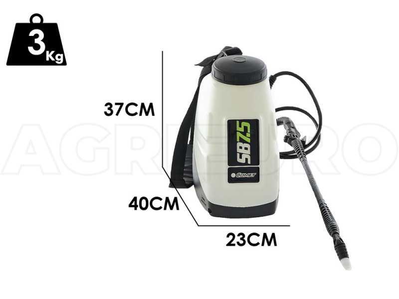 Comet SB7.5 - Battery-powered Backpack Sprayer Pump - 12.6 V - 3.4Ah