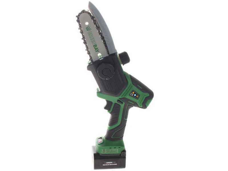GreenBay TopSaw 5C Battery-Powered Pruner on Rod - 2X16.8 V - 2 Ah