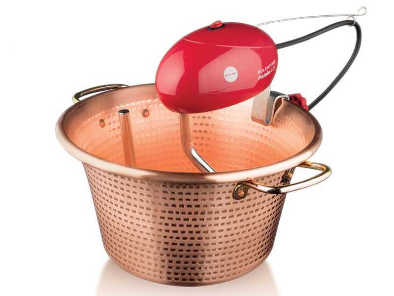 Macom Polentino - Hammered Copper Electric Pot for Polenta with Flat Base 4W