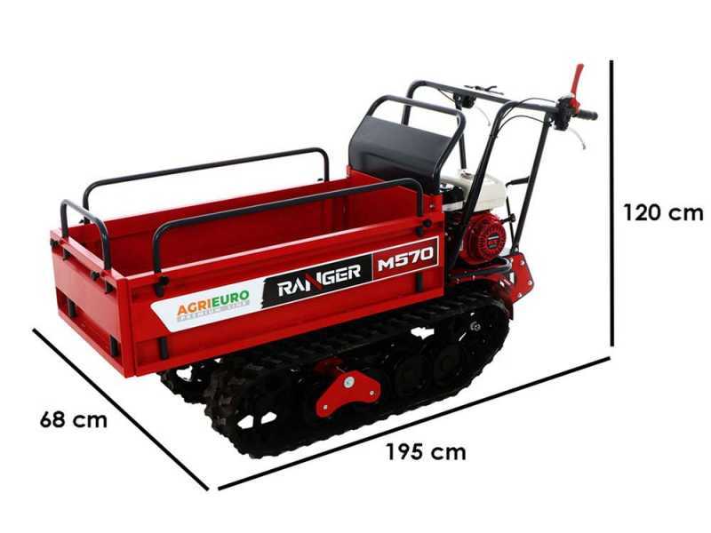 Ranger M570 Extendable Tracked Power Barrow - Honda GX200 Engine