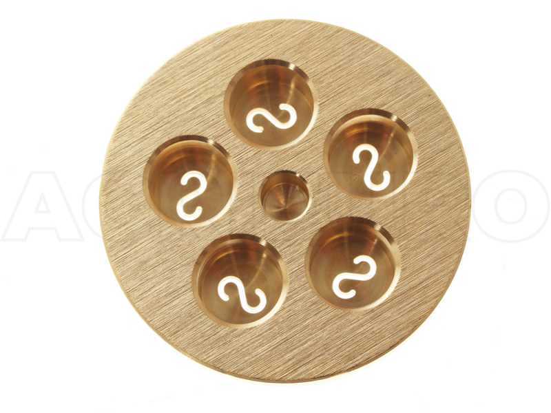 Fama Industrie Bronze Pasta Die Plate for Casarecce - Medium - Large