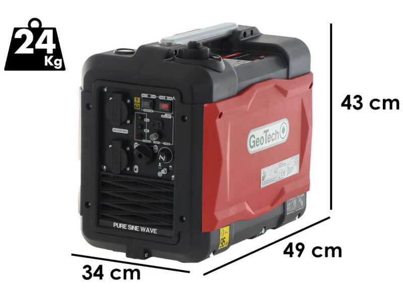GeoTech SQL3000i EVO - 2.9 kW Inverter Power Generator - DC 2.7 kW Single-phase