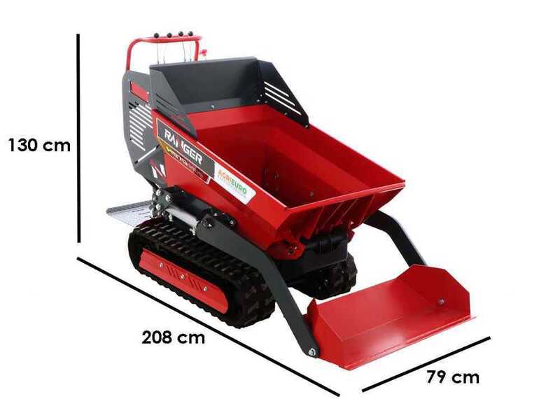 Ranger H570 HDP-E Dumper Tracked Power Barrow - Honda GX200 Engine - Electric start