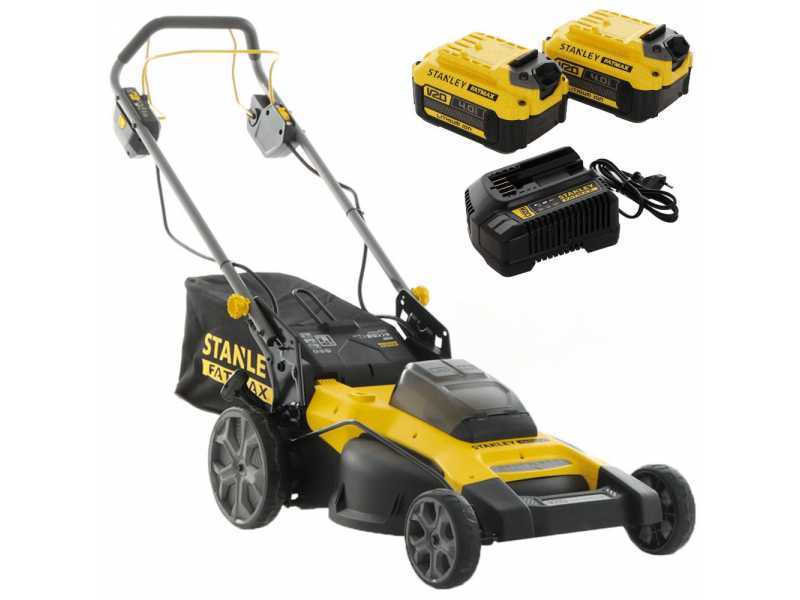 Stanley SFMCMWS251M-QW 18V Battery-powered Lawn Mower - 2x 4.0 Ah