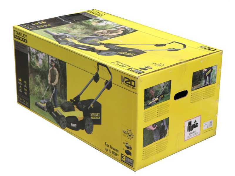 Stanley SFMCMWS251M-QW 18V Battery-powered Lawn Mower - 2x 4.0 Ah